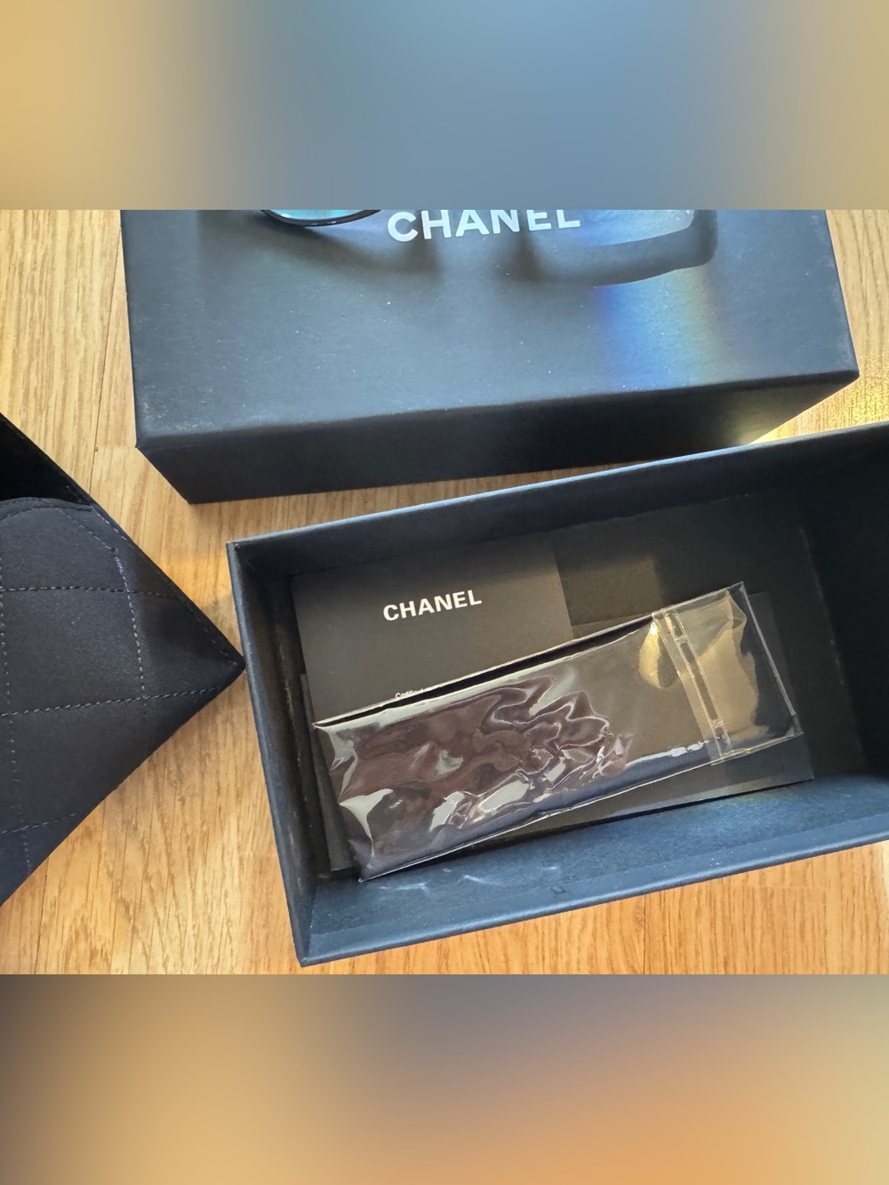 ✨ New CHANEL Black Eyeglasses / Blue Light Glasses Frame ✨ Chained CC Logo - Picture 2 of 8